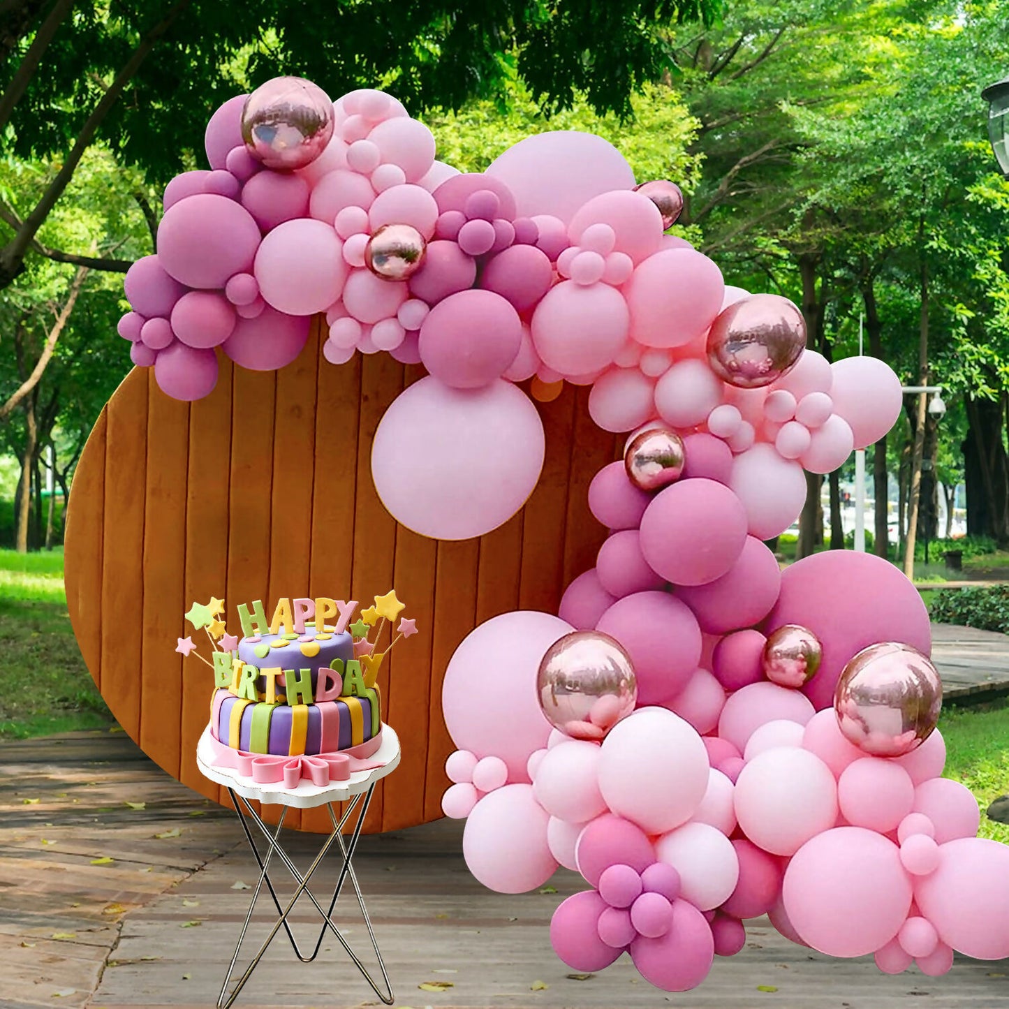 25 Pack Mixed Balloon Arch Kit Set Party Latex Balloons Joblot