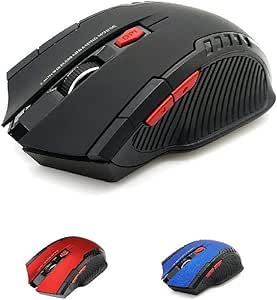 197 X Gaming Mouse Wireless 2.4 GHZ Red=56 Black=95 Blue=46