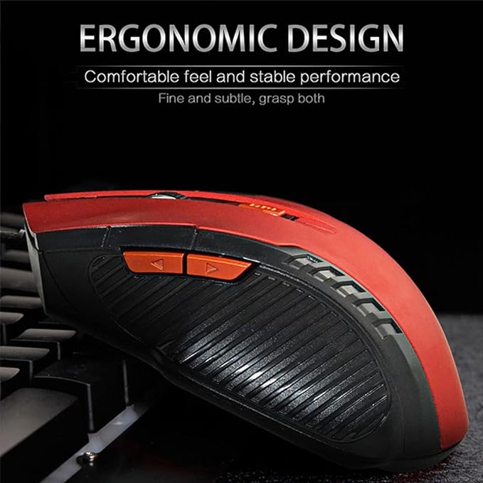 197 X Gaming Mouse Wireless 2.4 GHZ Red=56 Black=95 Blue=46
