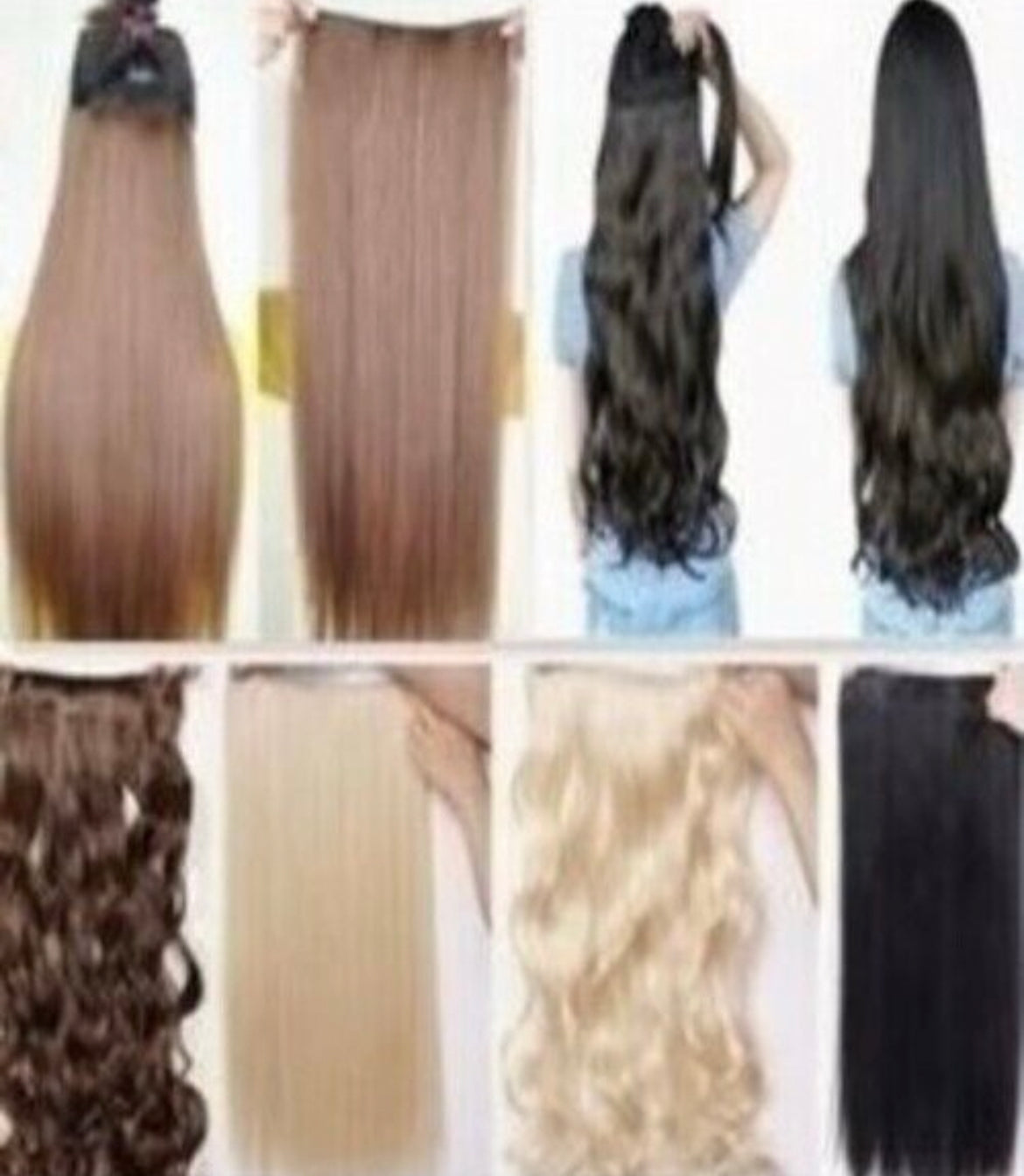 1,000 X Mixed Synthetic Hair Extensions READ DESCRIPTION