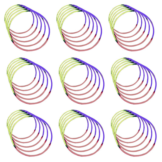 25 x 50 Pack Glow Stick Glow Necklaces with Connectors 22