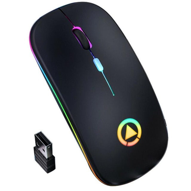 65 X Ultra Thin Mouse 2.4Ghz Optical RGB Black=55 White=10