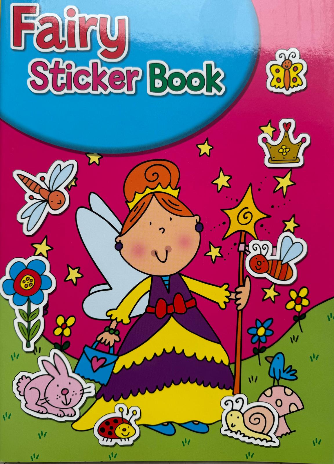 396 X Colouring and sticker books Farmer/Pirate/Princess/Fairy