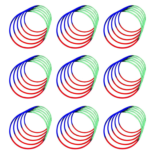 25 x 50 Pack Glow Stick Glow Necklaces with Connectors 22