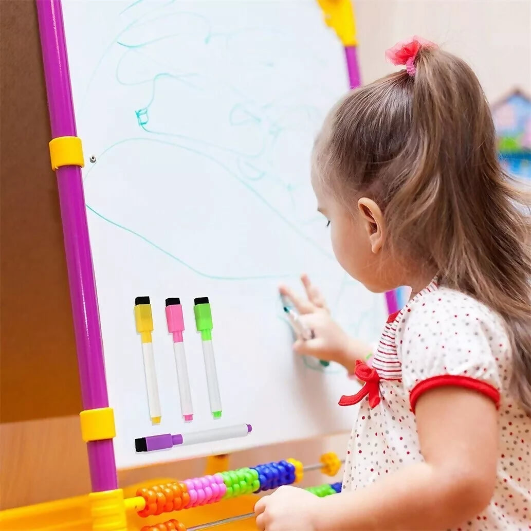 333 x 8 Pack Colour Magnetic White Board Marker Pens Pen Dry Eraser Easy Wipe Whiteboard