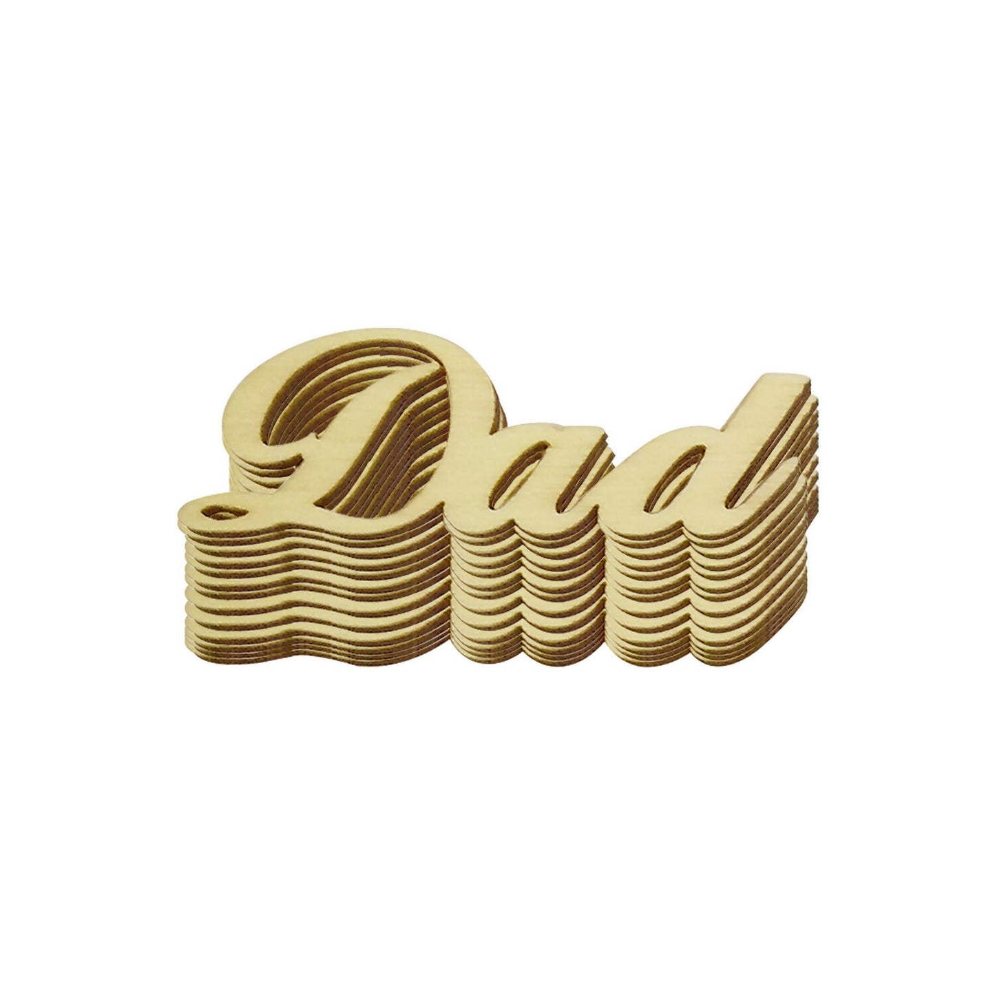 330 Wooden Embellishment Laser Cut Word Dad