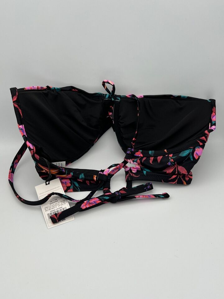 100pcs Shade & Shore Bikini Sets Black Floral Design READ DESCRIPTION FOR SIZE BREAKDOWN