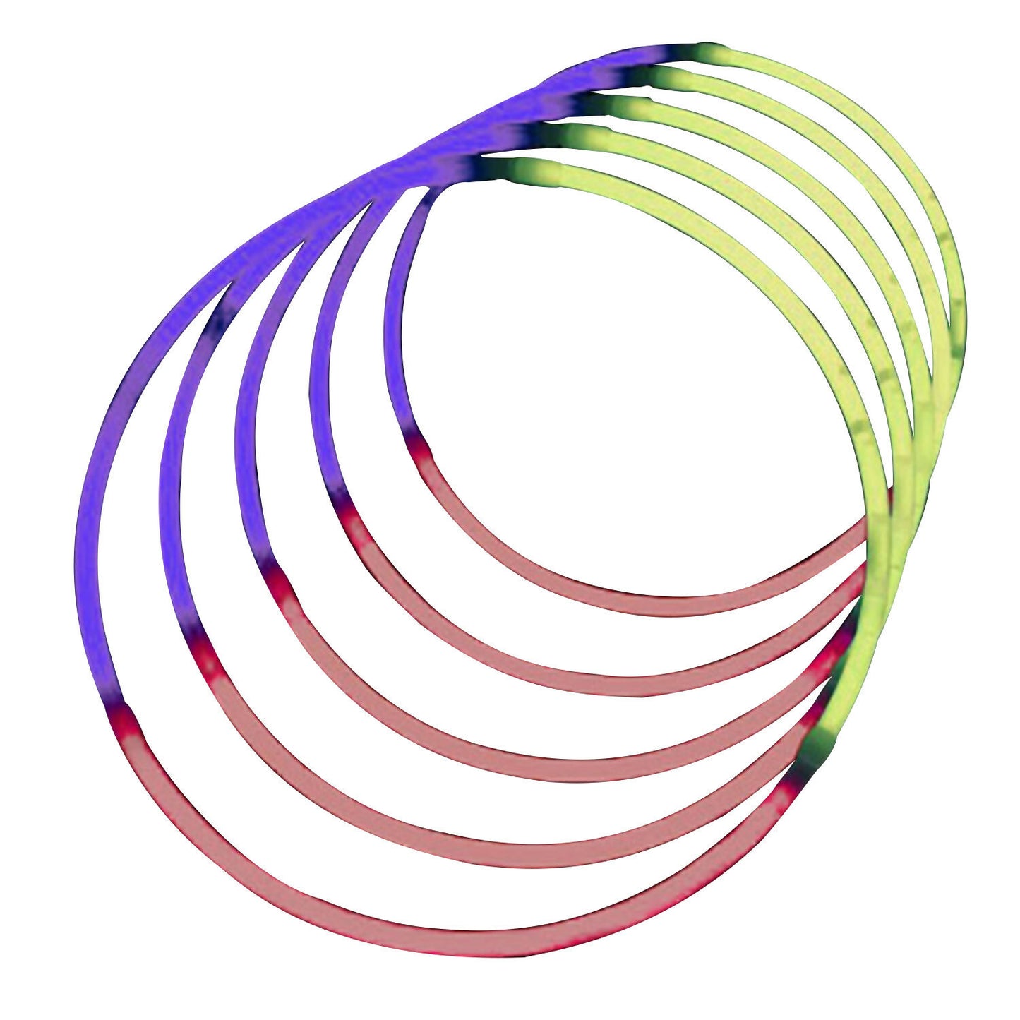 25 x 50 Pack Glow Stick Glow Necklaces with Connectors 22