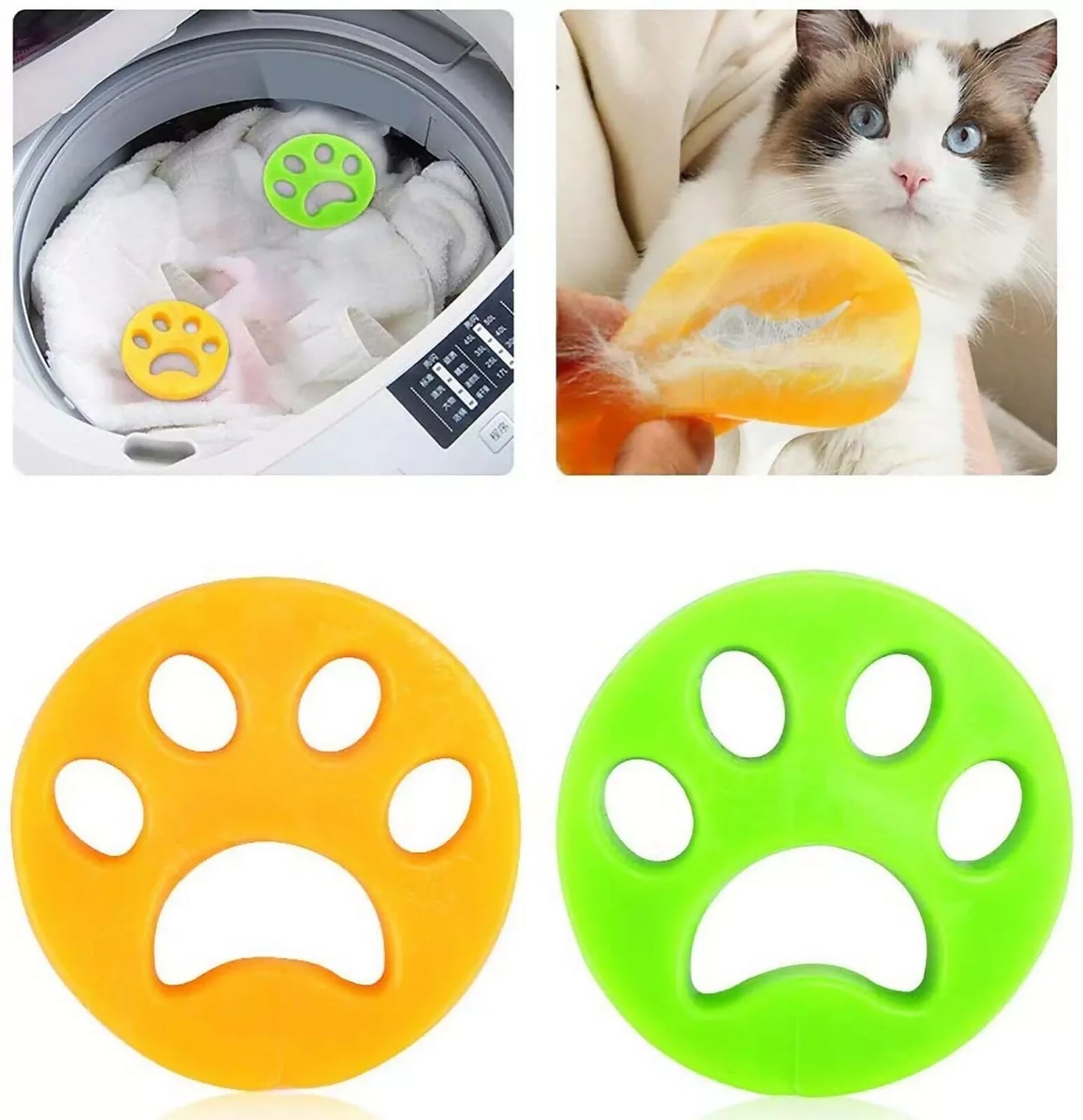 500 x Pet Hair Remover Laundry Washing Machine Reusable Cat Dog Fur Lint Catcher