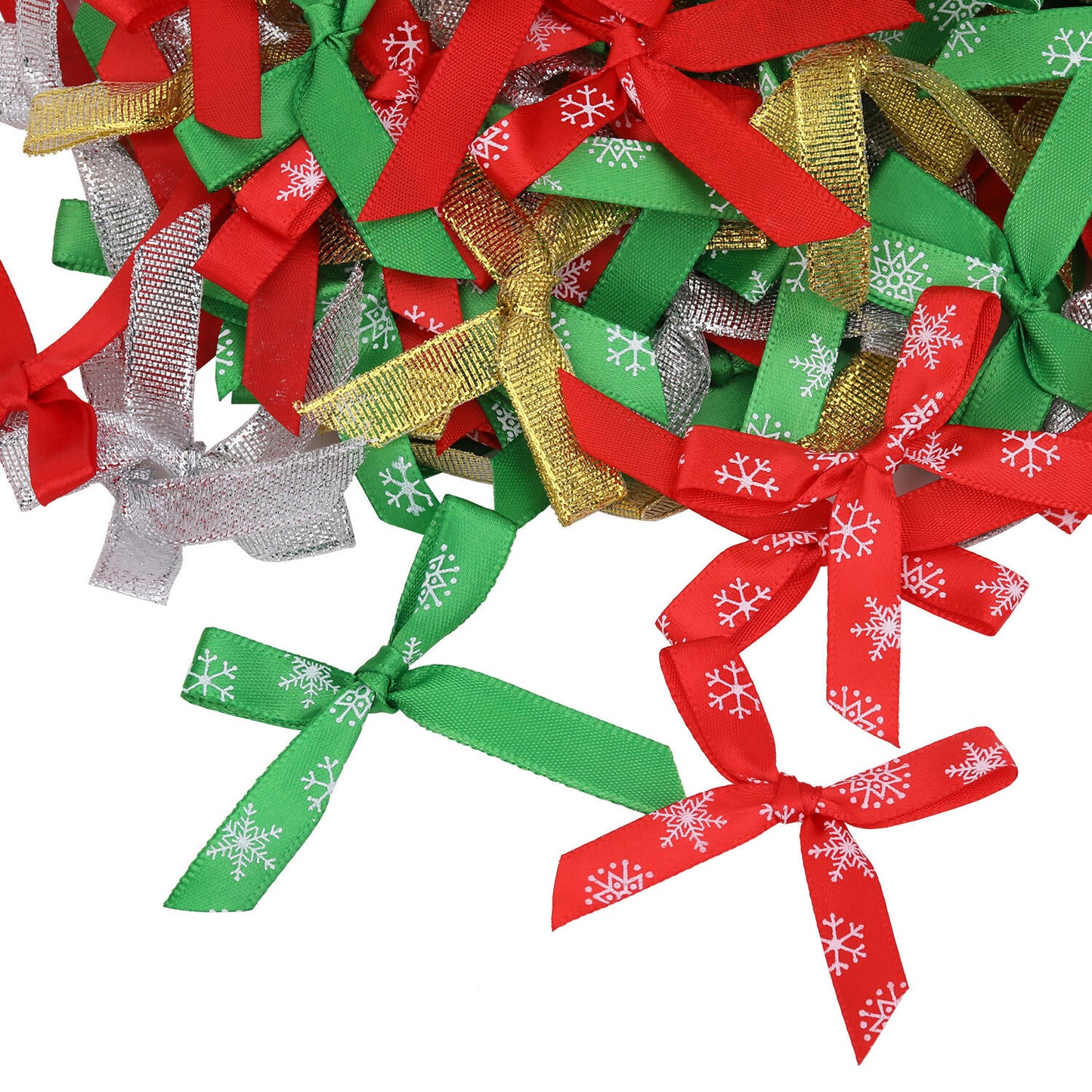 150 x 100 Pack Christmas Ribbon Bows