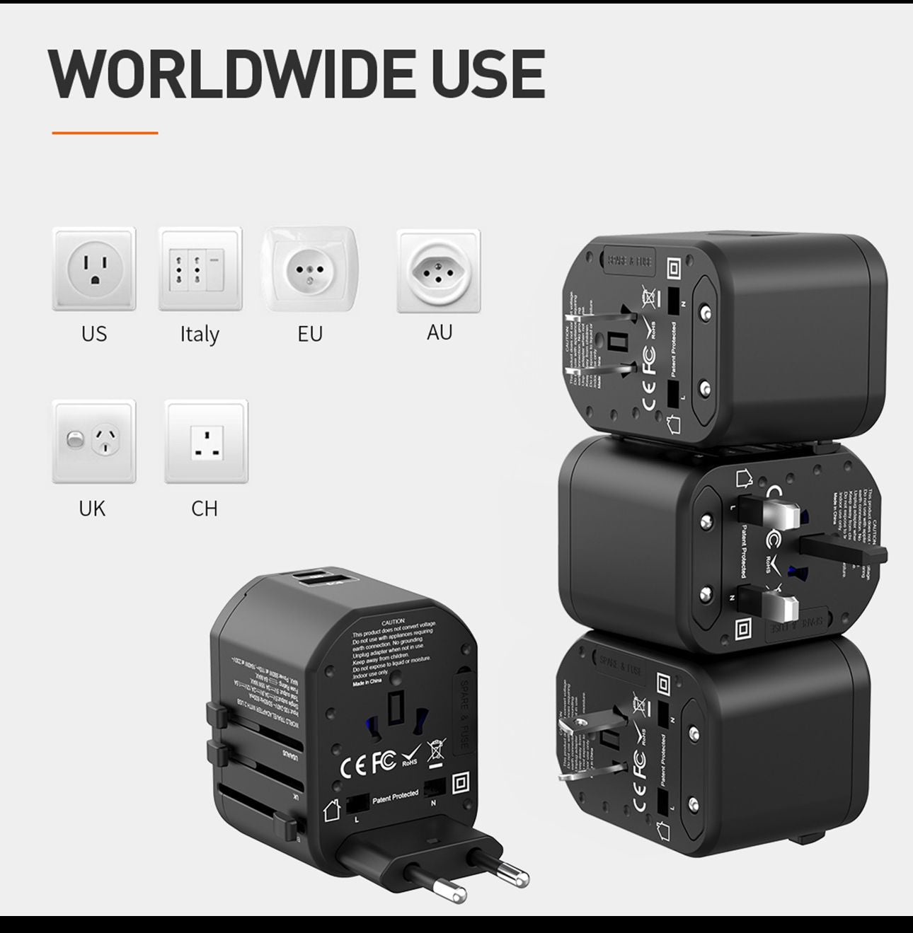 100 X Universal Travel Adapter