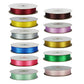 100x 15mm Satin Ribbon 25m Roll Mixed Joblot