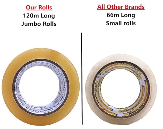 288 X 4 Jumbo Parcel Tape Extra Long Heavy Duty