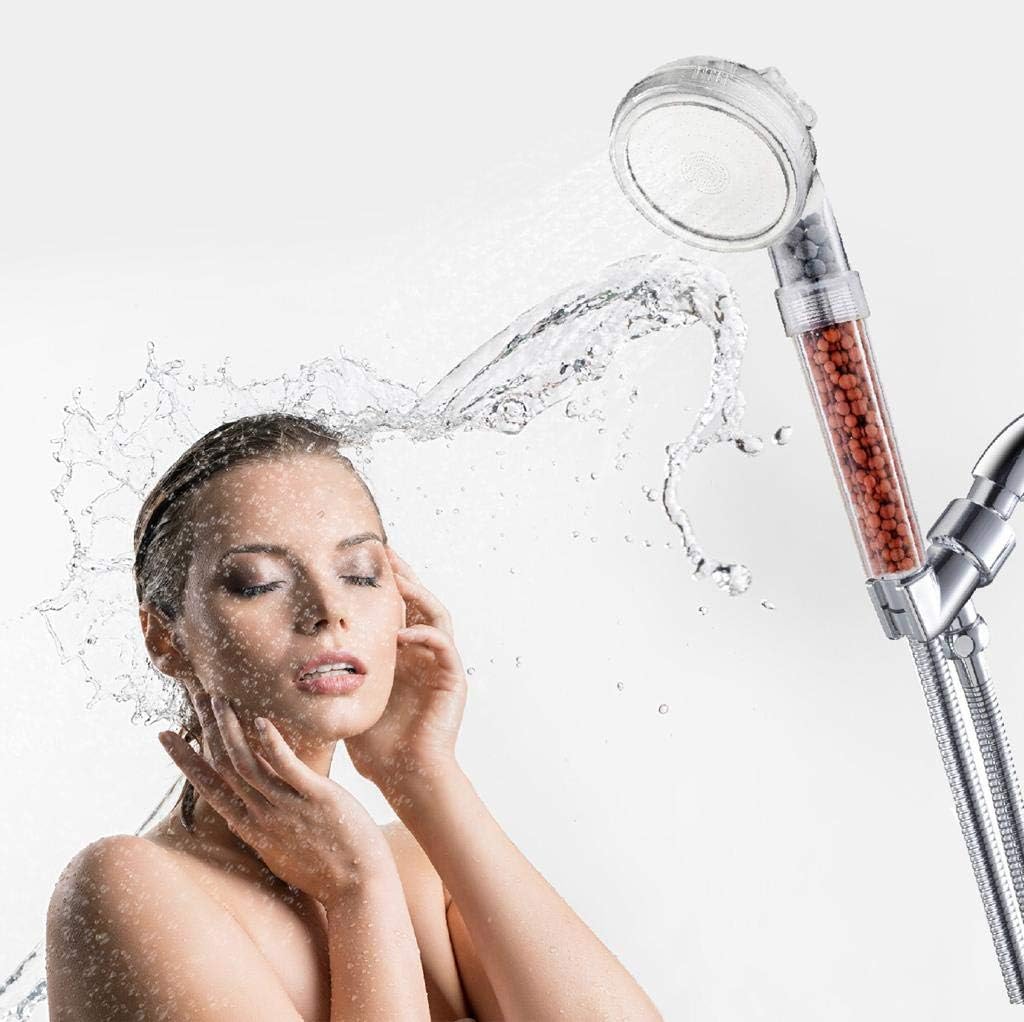 361 X Shower Head and Filter 2 COLOURS Chrome, Transparent