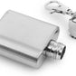 200 X Homiu Hip Flask Stainless Steel Keyring