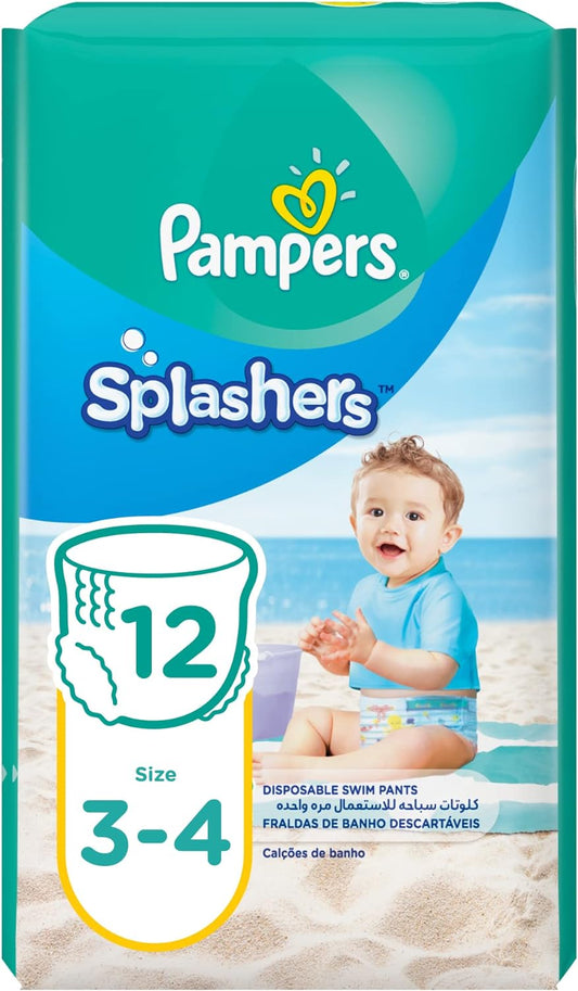 384 X Pampers Splashers Size 3-4 12 Pack