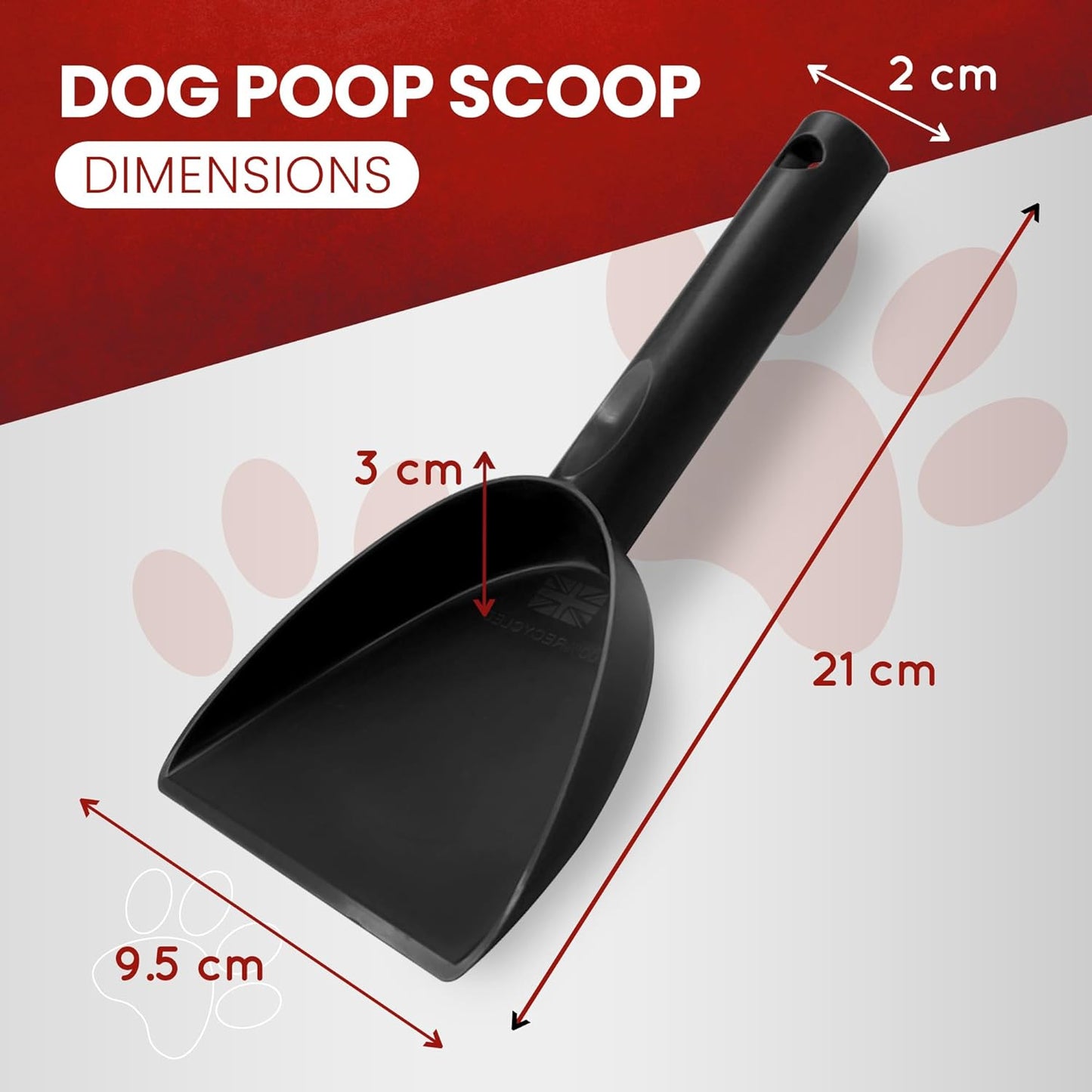 300 X ECOPET Dog Poop Cleaner Scooper 2.5cm Thick UK MADE 100% RECYCLED