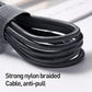 100 X Iphone Lightning Nylon Braided Cable 1.2M MFI Certified