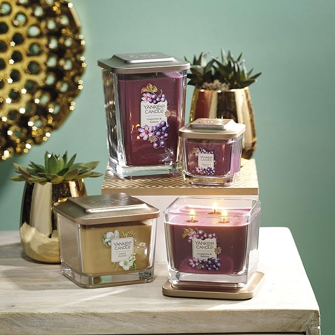 120 X Yankee Candle Grapevine & Saffron (60 Medium, 60 Small) RRP £2,099.4