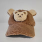 90 X Bear Baseball Cap for kids- Cream & Brown