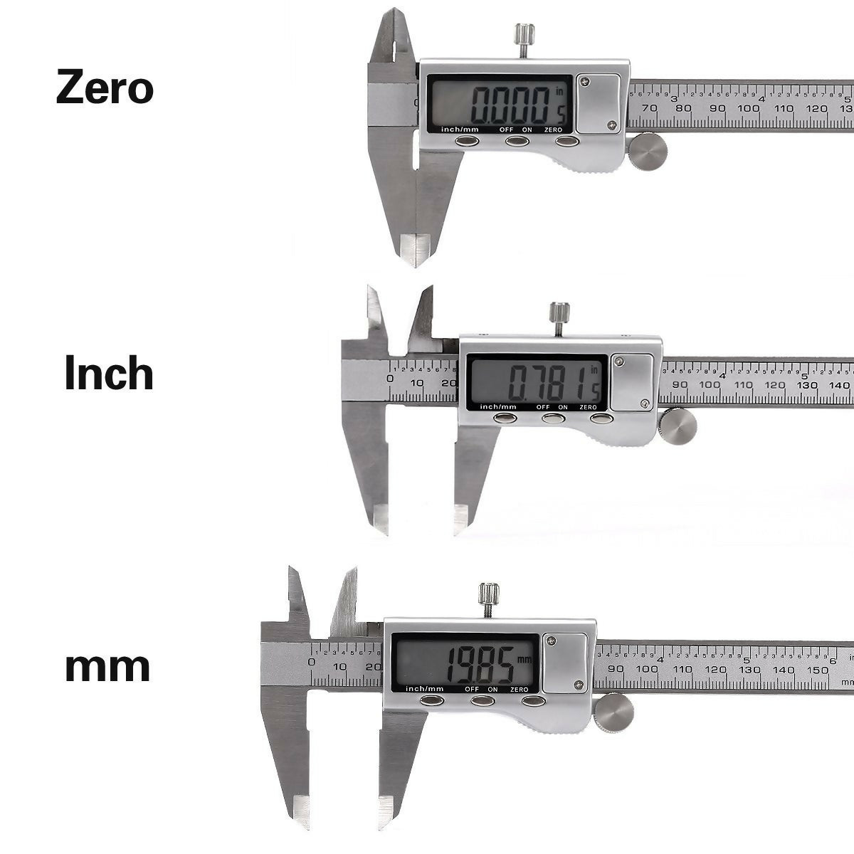 80pcs Digital Vernier Calipers 150mm