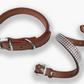 100pcs Dog Collar Leather Pet Collar Brown Mixed Joblot