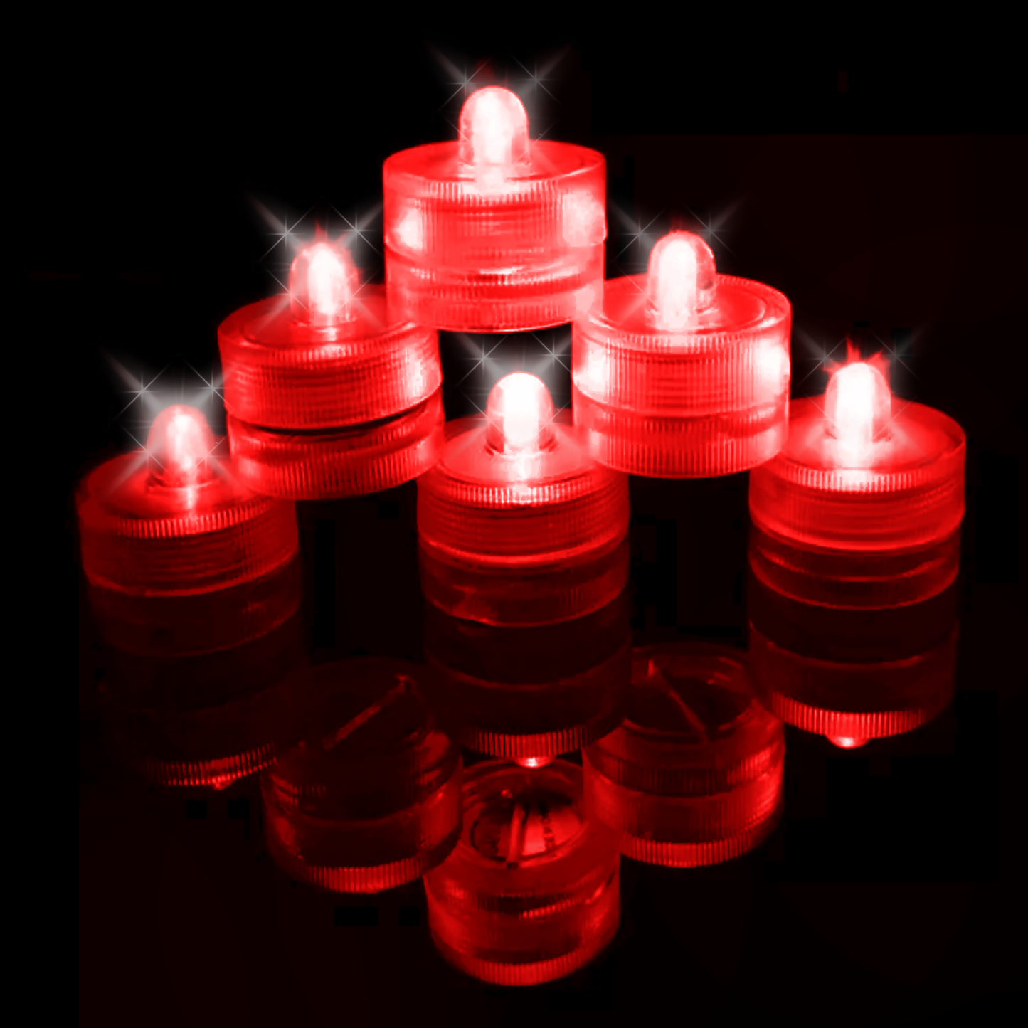 500pcs LED Tea Lights Red