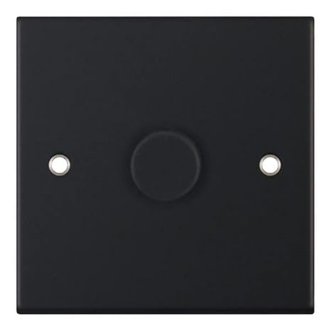 40 X 5M Matt Black 1 Gang 400W 2 Way Dimmer Switch