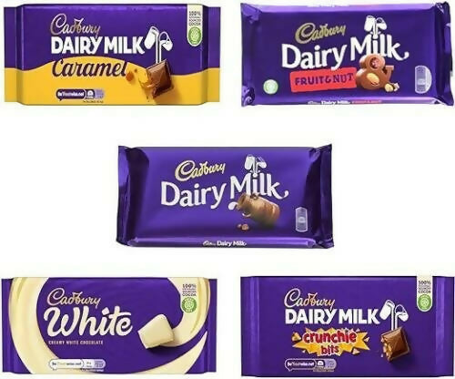 50 x Mixed Cadbury Selection Chocolate Bar Dairy Milk Collection Gift 180G-160g