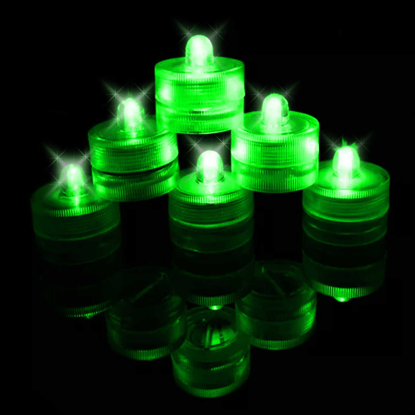 500pcs LED Tea Lights Green