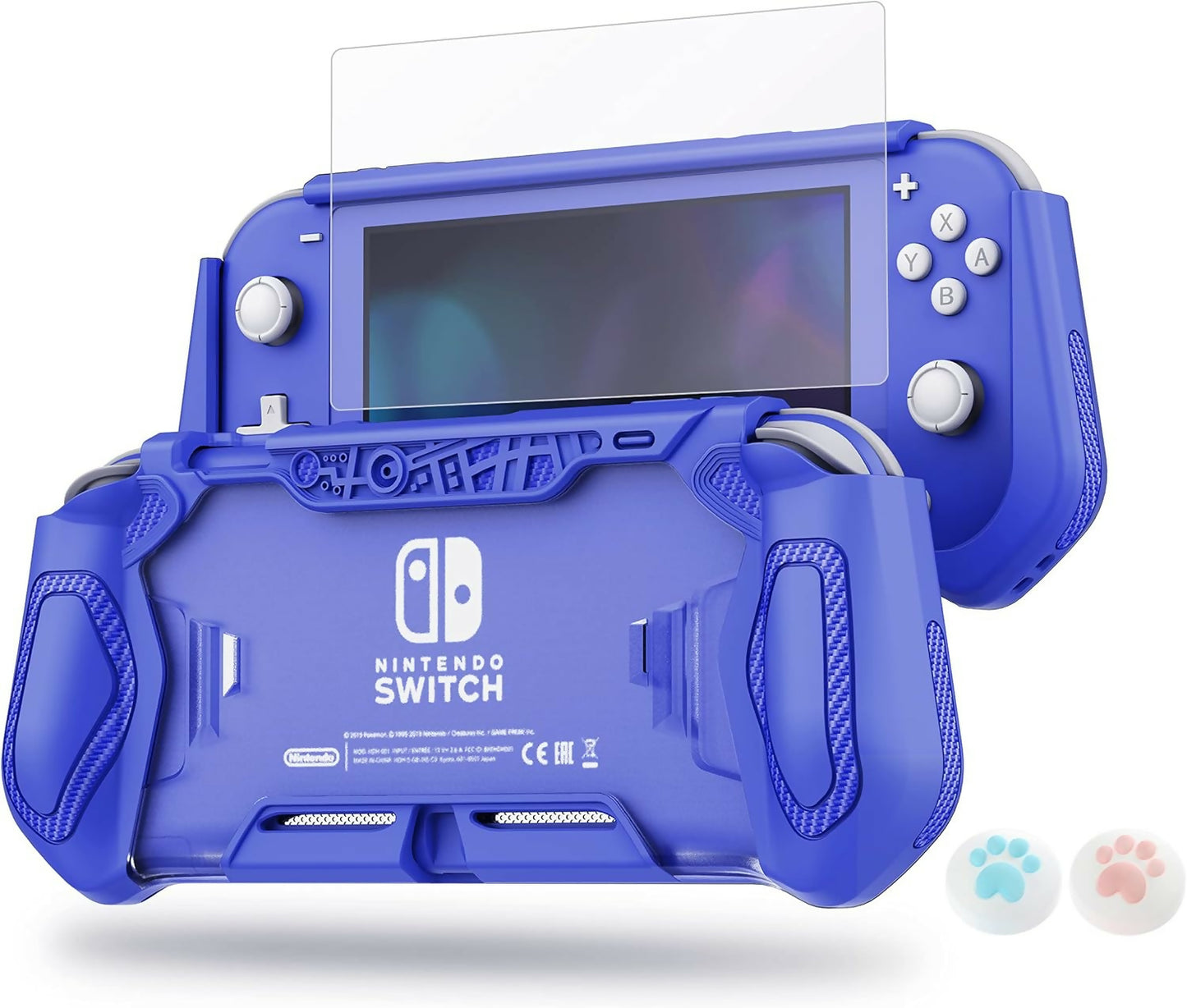 55x Leyu Smart Switch Lite Case Blue LeyuSmart for Nintendo (Ergonomic/Sturdy/Full Protection)