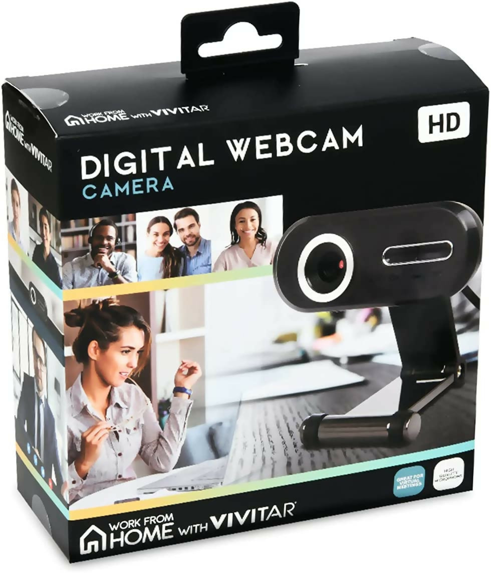 100 x VIVITAR HD Webcam USB AutoFocus Web Camera With Microphone For Windows / Apple Mac OS etc.