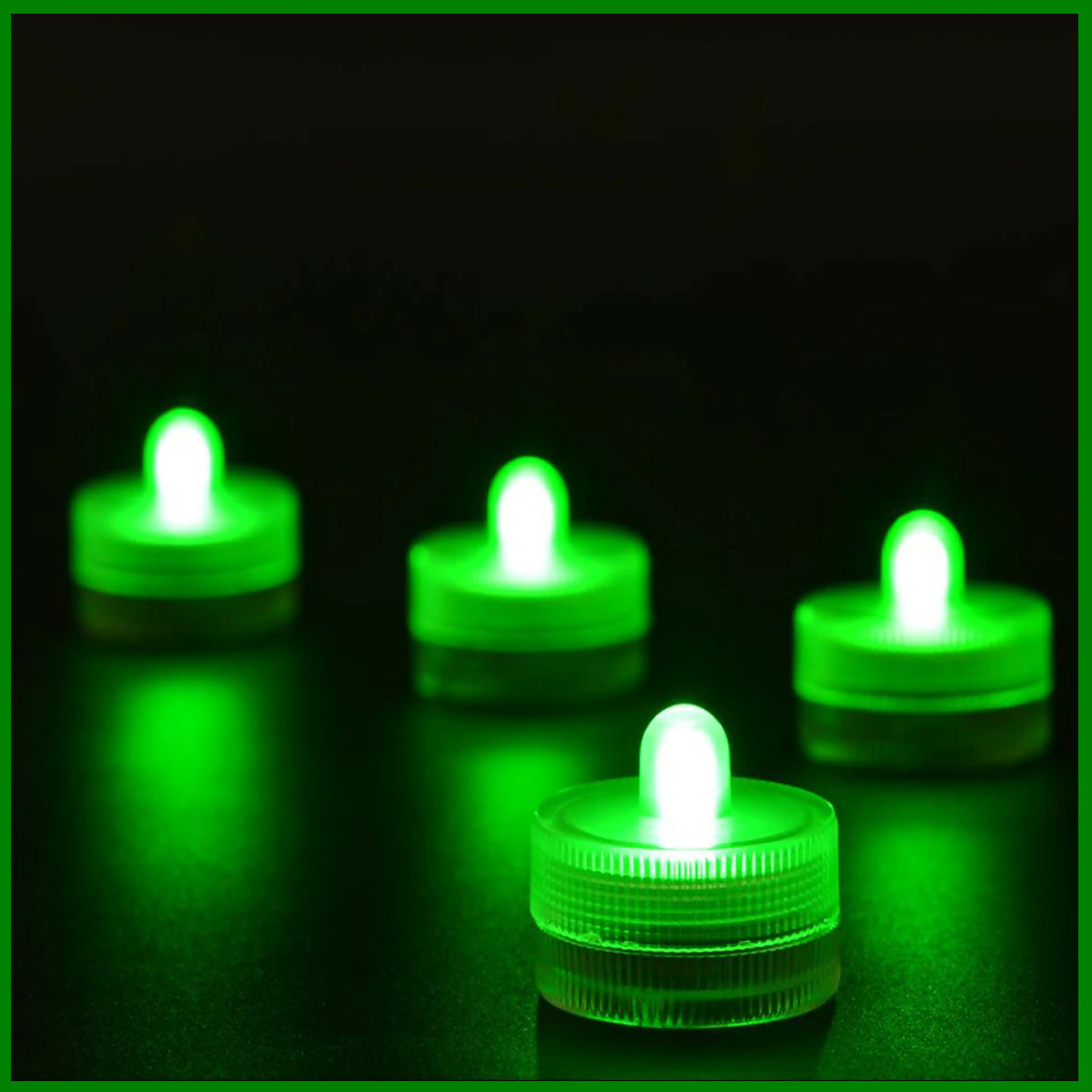 500pcs LED Tea Lights Green