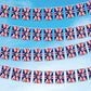 50pcs Union Jack Flag Bunting King Charles III & Queen Consort Camilla