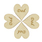 5000 Wooden Heart Embellishment Engraved Word Dad