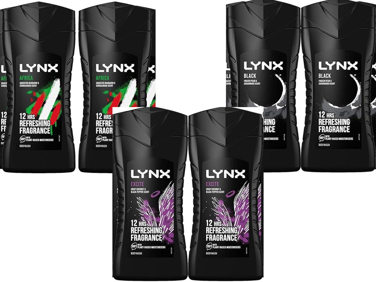 390 X Lynx 225ml MIXED BREAKDOWN IN DESCRIPTION