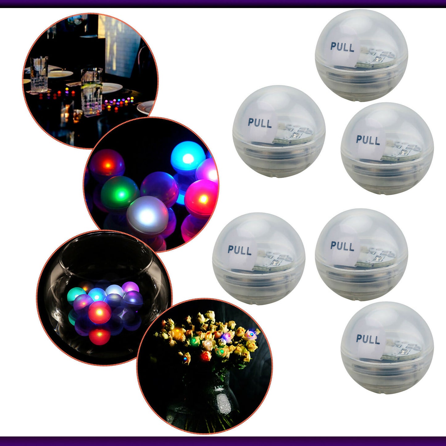 240pcs RGB LED Balls