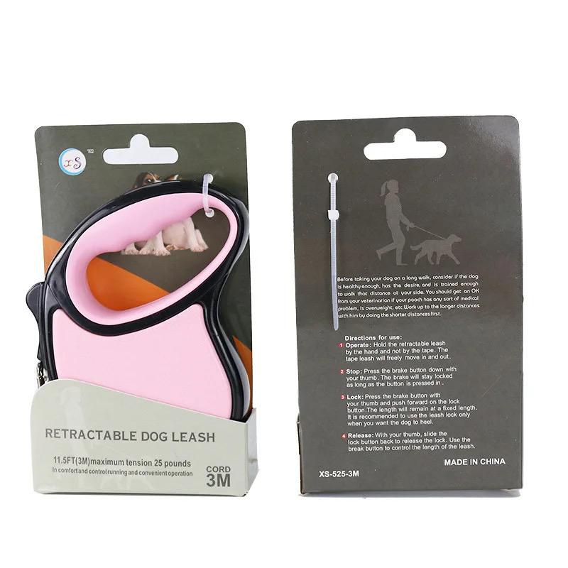 108 X Retractable Dog Leash 3M Pink