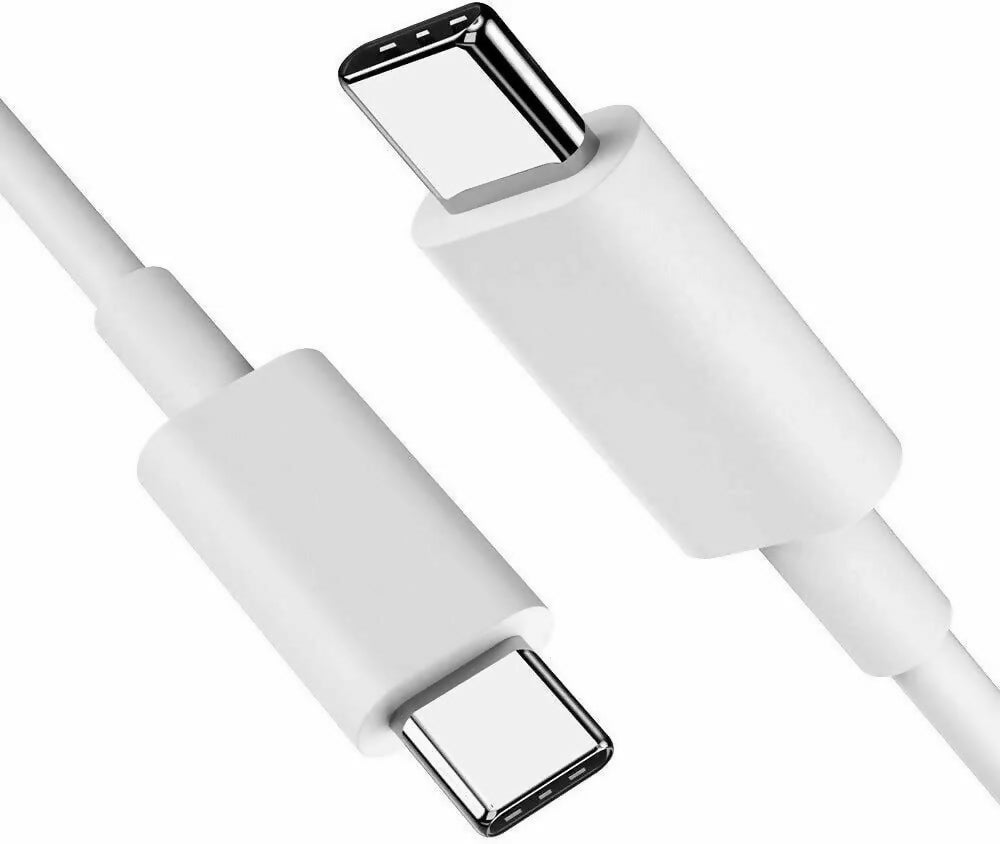 200 x Google 18w Fast Charge USB-C TO USB-C Cable Charger Lead White (Re-tied)