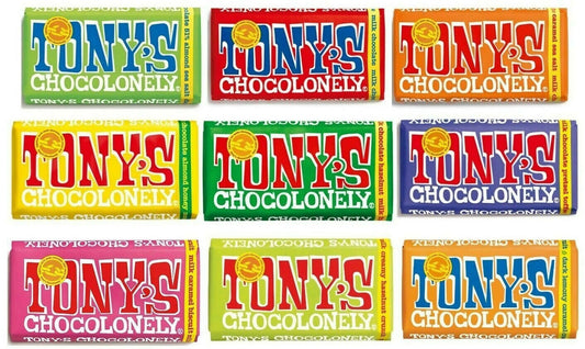 20 x Tony's Chocolonely Chocolate 180g Mix Hamper 180 g Size of chocolaty Bars