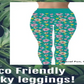 39X Green Flowers Leggings UK6-UK16