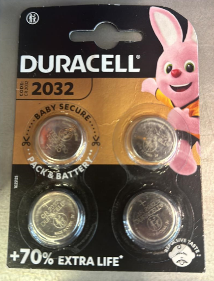 336 X 4 Pack Duracell 2032 Batteries EXPIRY 2033