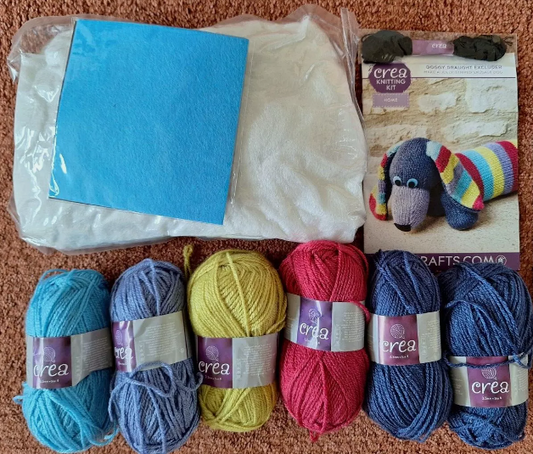 32 X DOGGY DRAUGHT KNITTING KITS