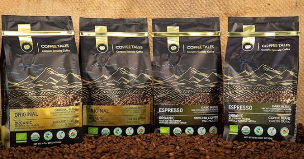 64 X 454g Coffee Tales Organic Certified Arabica Espresso Expiry 27/04/2025 RRP £1,199.20