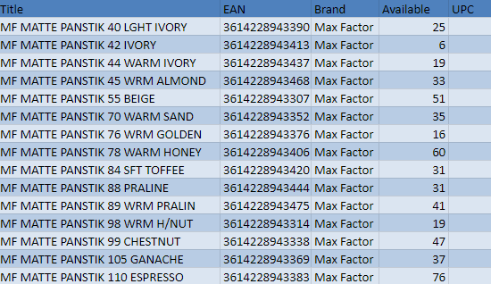 527 X Max Factor Foundation Faceinity Matte Panstick 15 DIFFERENT SHADES!