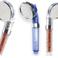 300 X Shower Head and Filter 3 COLOURS Chrome, Transparent, Blue