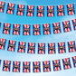 50pcs Union Jack Flag Bunting King Charles III