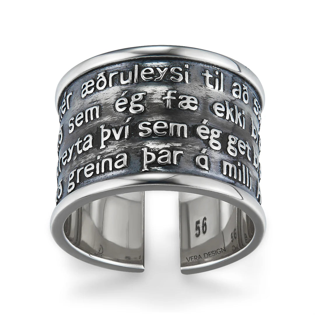 20 X Serenity Oxidized Ring ADJUSTABLE Size 54-56 RRP £2,256.80