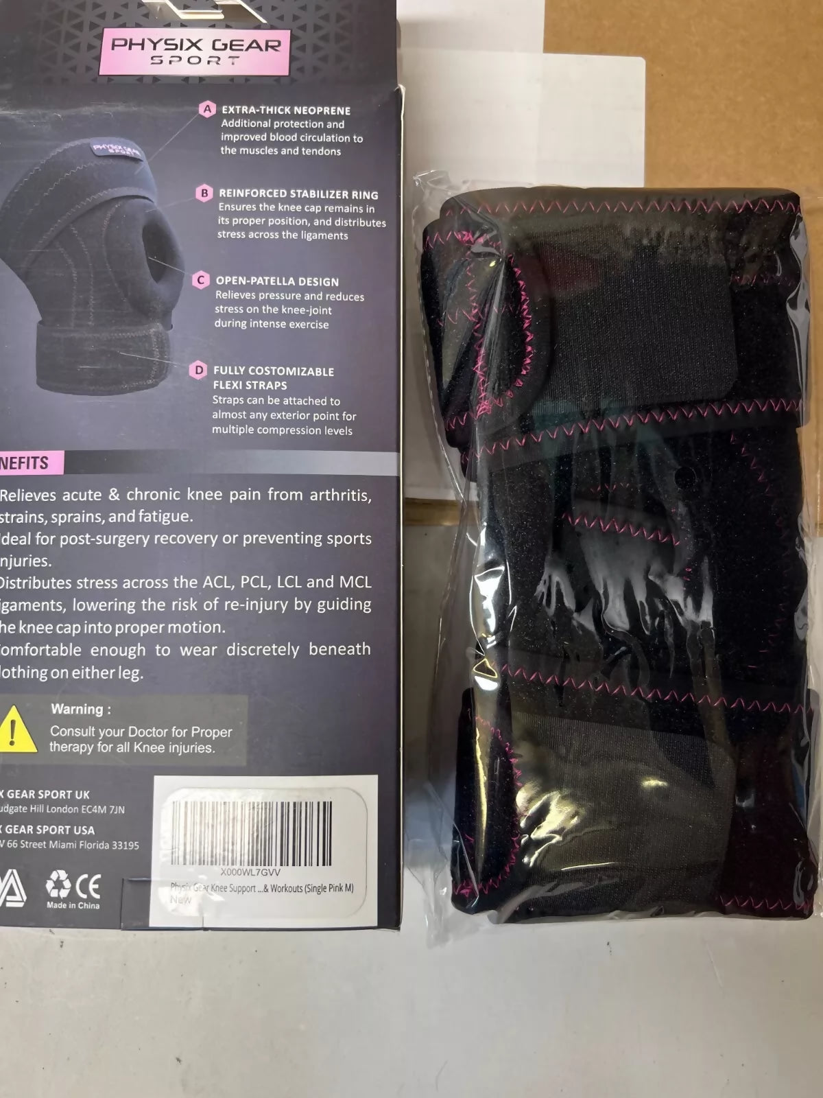 69 x Stabilizing Neoprene Runners Knee Brace RRP £12.90