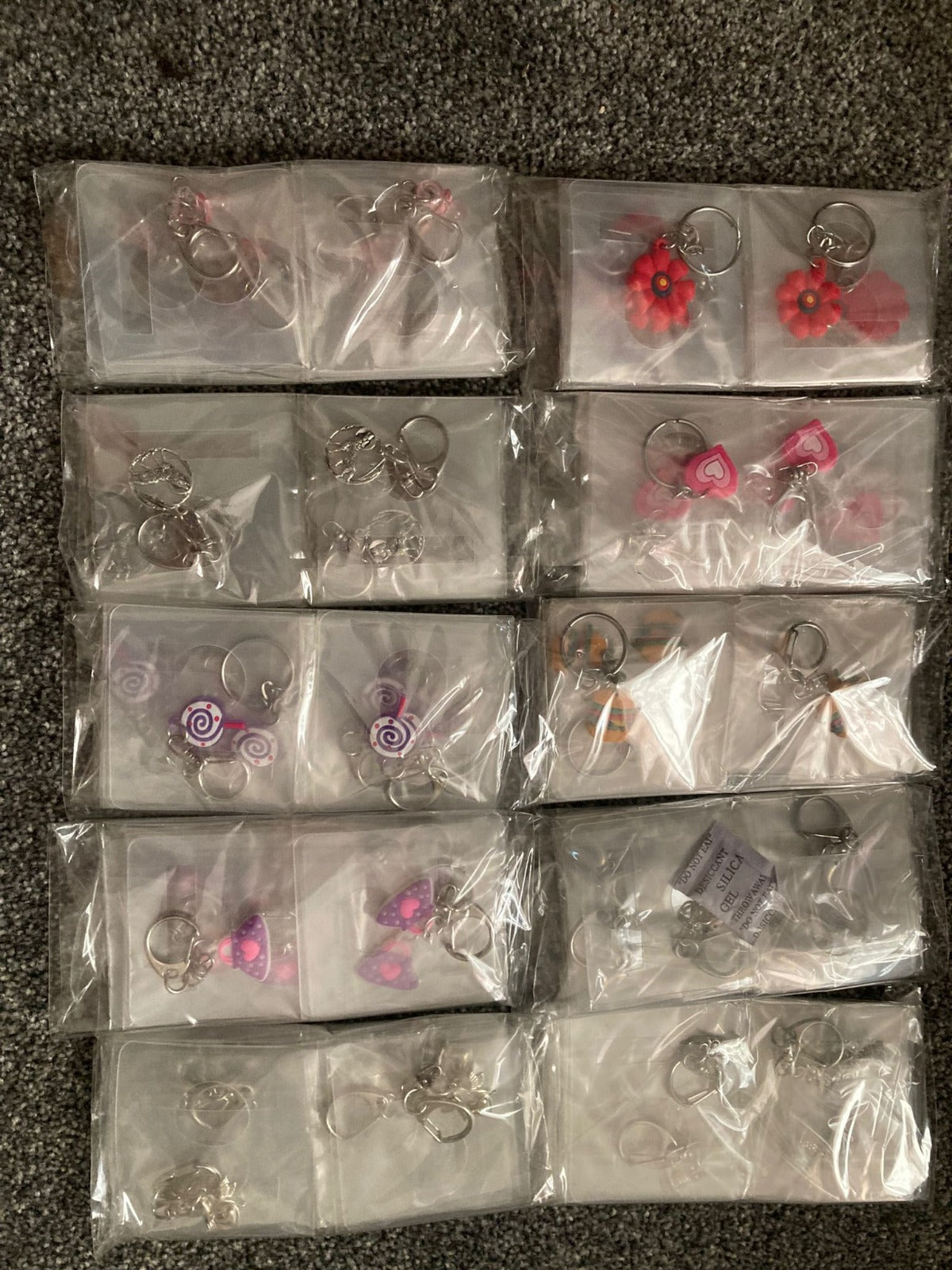 1,000 Pcs Key Ring Mixed Joblot